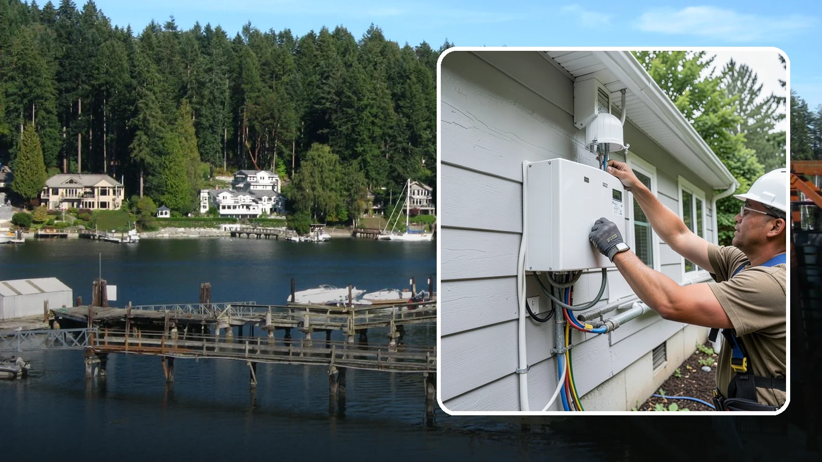 Electrical Service Upgrade in Gig Harbor, Pierce County, WA - We upgrade your home's incoming electrical service to a higher amperage to support modern power demands.