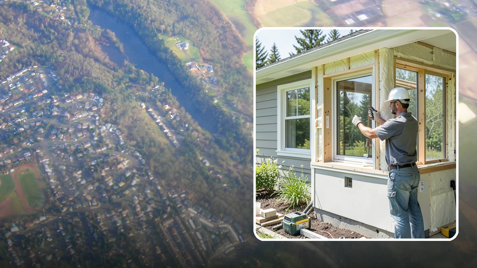 Energy-Efficient Window Installation in Algona, King County, WA - Installation of high-performance windows built to keep Puget Sound heat in and moisture out.