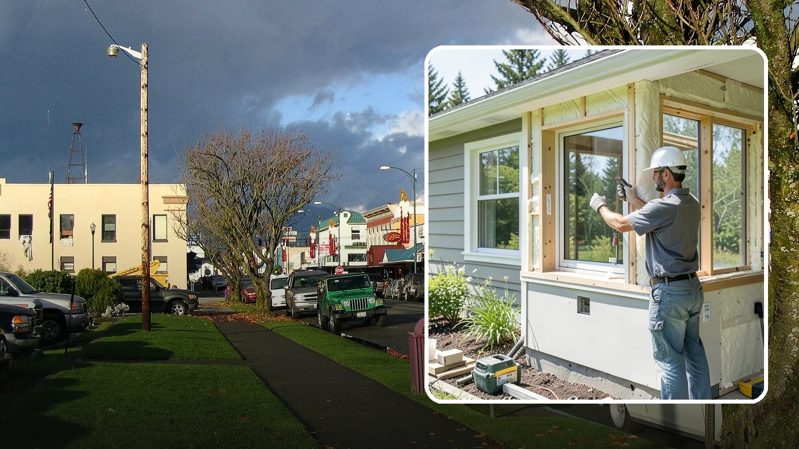 Energy-Efficient Window Installation in Arlington, Snohomish County, WA - Installation of high-performance windows built to keep Puget Sound heat in and moisture out.