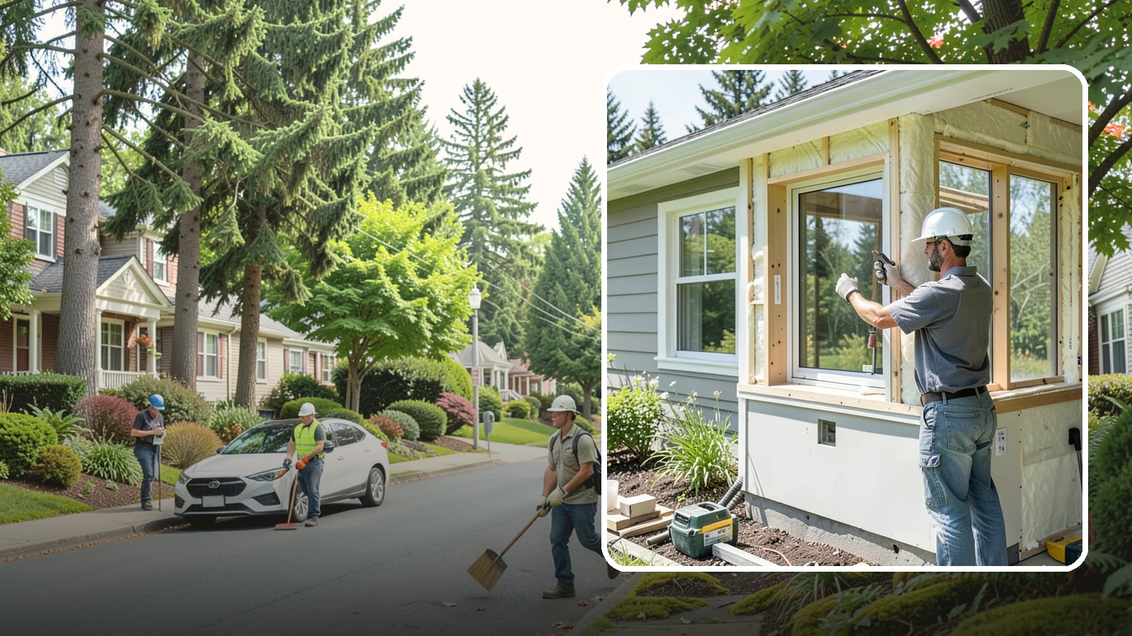 Energy-Efficient Window Installation in Beaux Arts Village, King County, WA - Installation of high-performance windows built to keep Puget Sound heat in and moisture out.