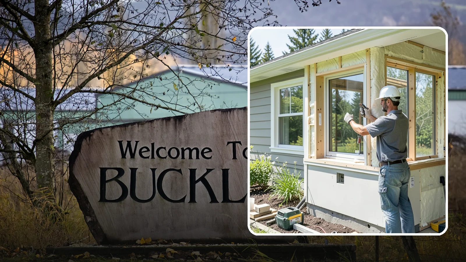 Energy-Efficient Window Installation in Buckley, Pierce County, WA - Installation of high-performance windows built to keep Puget Sound heat in and moisture out.