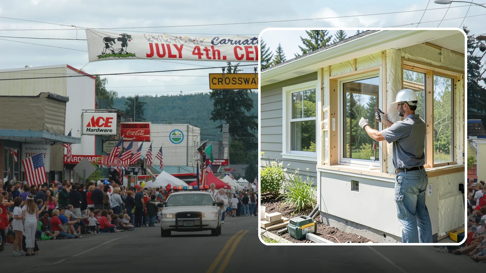 Energy-Efficient Window Installation in Carnation, King County, WA - Installation of high-performance windows built to keep Puget Sound heat in and moisture out.