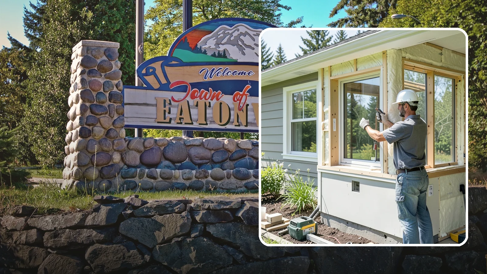 Energy-Efficient Window Installation in Eatonville, Pierce County, WA - Installation of high-performance windows built to keep Puget Sound heat in and moisture out.