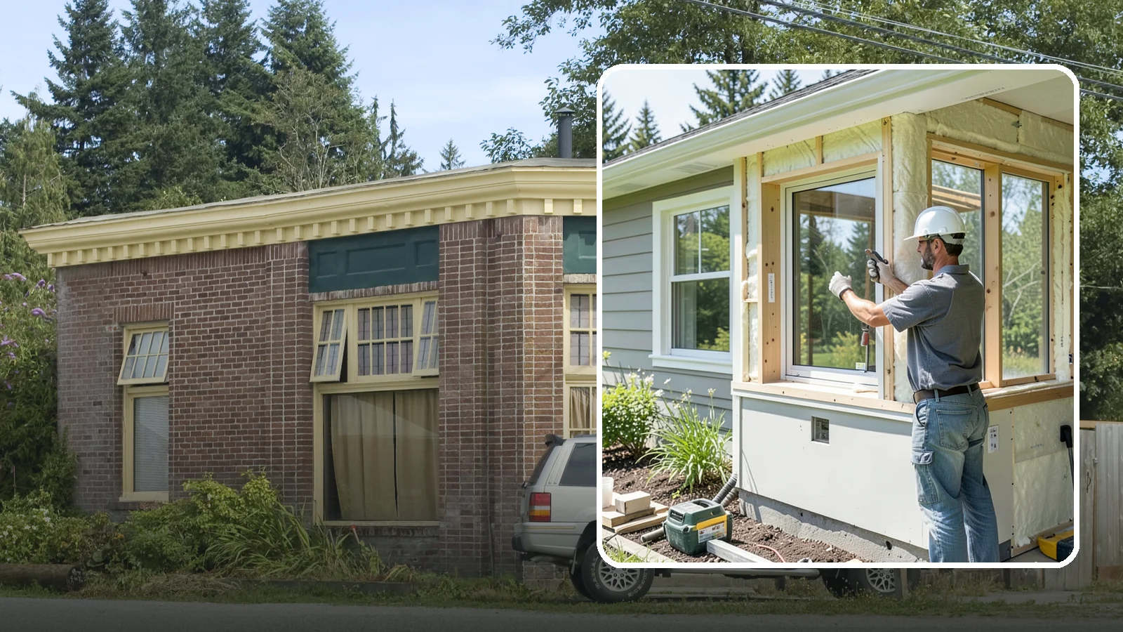 Energy-Efficient Window Installation in Hamilton, Skagit County, WA - Installation of high-performance windows built to keep Puget Sound heat in and moisture out.