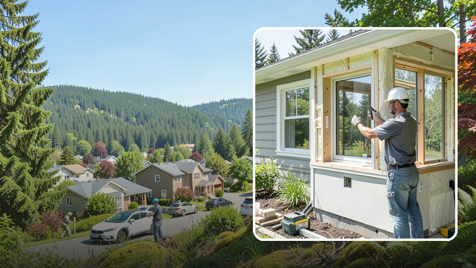 Energy-Efficient Window Installation in Index, Snohomish County, WA - Installation of high-performance windows built to keep Puget Sound heat in and moisture out.