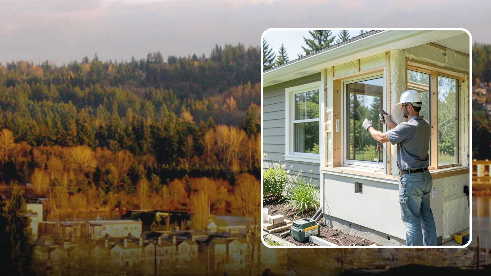 Energy-Efficient Window Installation in Kenmore, King County, WA - Installation of high-performance windows built to keep Puget Sound heat in and moisture out.