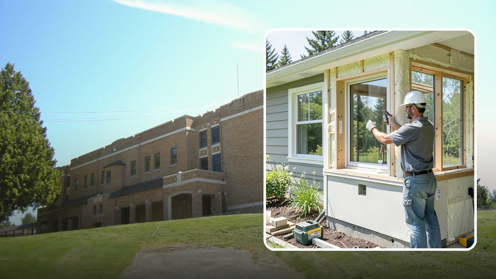 Energy-Efficient Window Installation in Maple Valley, King County, WA - Installation of high-performance windows built to keep Puget Sound heat in and moisture out.
