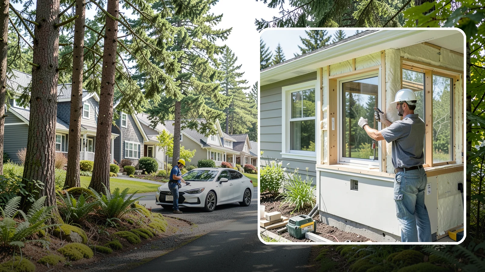 Energy-Efficient Window Installation in Normandy Park, King County, WA - Installation of high-performance windows built to keep Puget Sound heat in and moisture out.