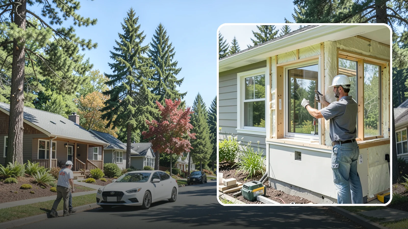 Energy-Efficient Window Installation in Orting, Pierce County, WA - Installation of high-performance windows built to keep Puget Sound heat in and moisture out.
