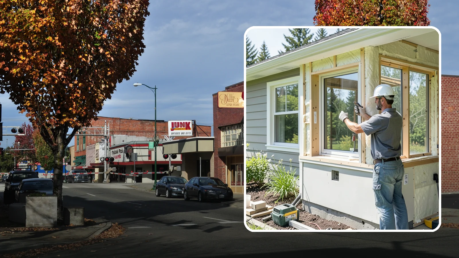 Energy-Efficient Window Installation in Puyallup, Pierce County, WA - Installation of high-performance windows built to keep Puget Sound heat in and moisture out.