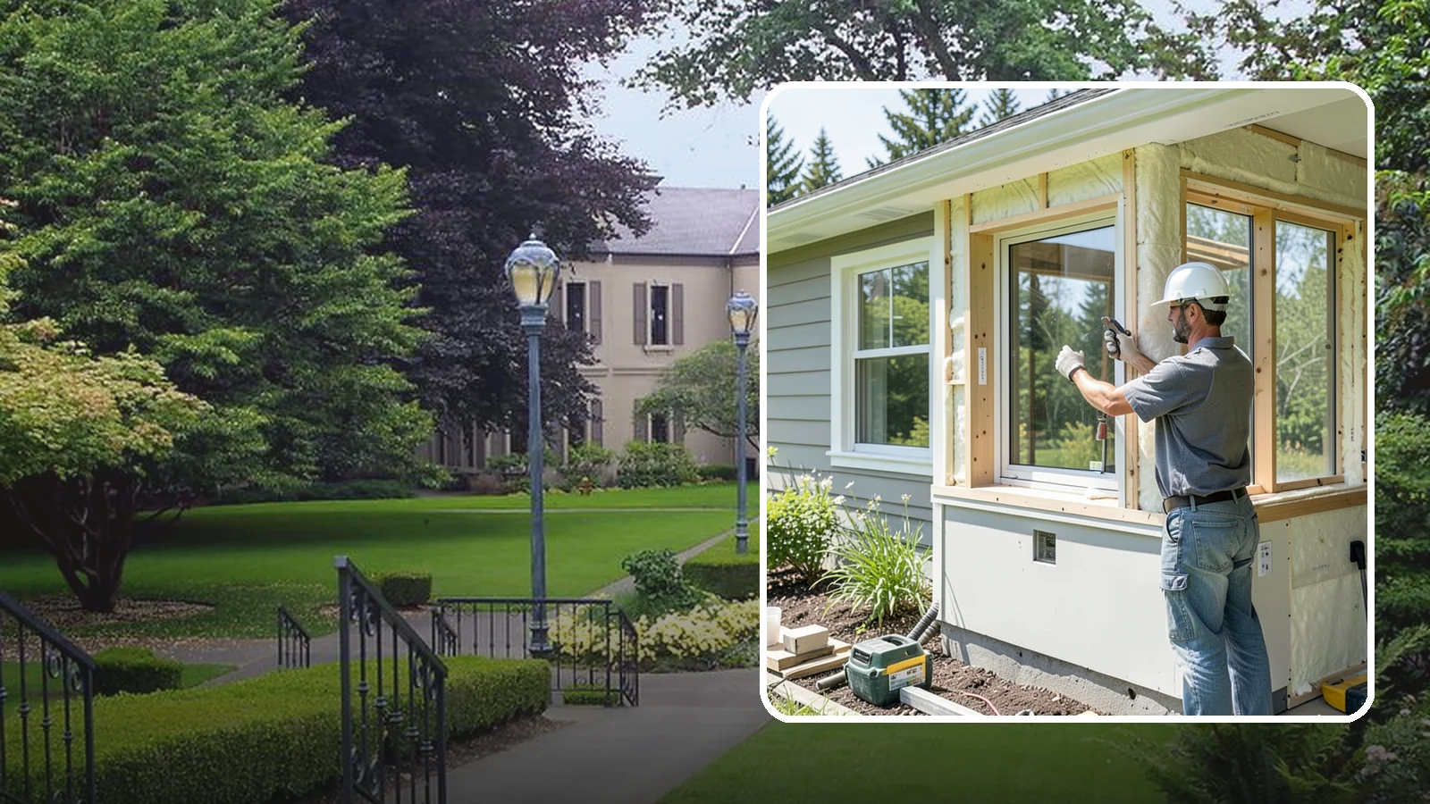 Energy-Efficient Window Installation in Woodinville, King County, WA - Installation of high-performance windows built to keep Puget Sound heat in and moisture out.