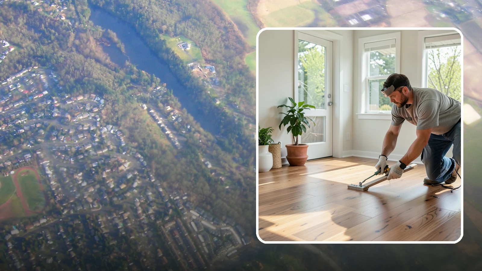 Engineered Hardwood Installation in Algona, King County, WA - Engineered hardwood installation that delivers real wood beauty with better resistance to Puget Sound moisture swings.