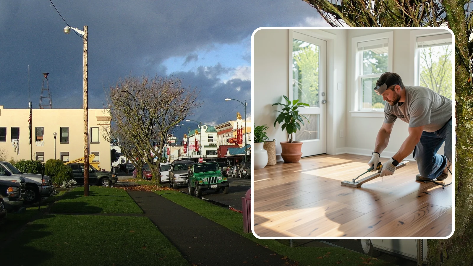 Engineered Hardwood Installation in Arlington, Snohomish County, WA - Engineered hardwood installation that delivers real wood beauty with better resistance to Puget Sound moisture swings.