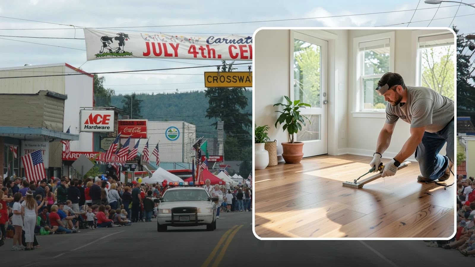 Engineered Hardwood Installation in Carnation, King County, WA - Engineered hardwood installation that delivers real wood beauty with better resistance to Puget Sound moisture swings.