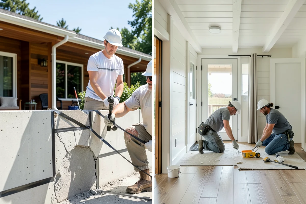 Engineered Hardwood Installation in Clyde Hill, King County, WA - Evaluate subfloor type and select install method
