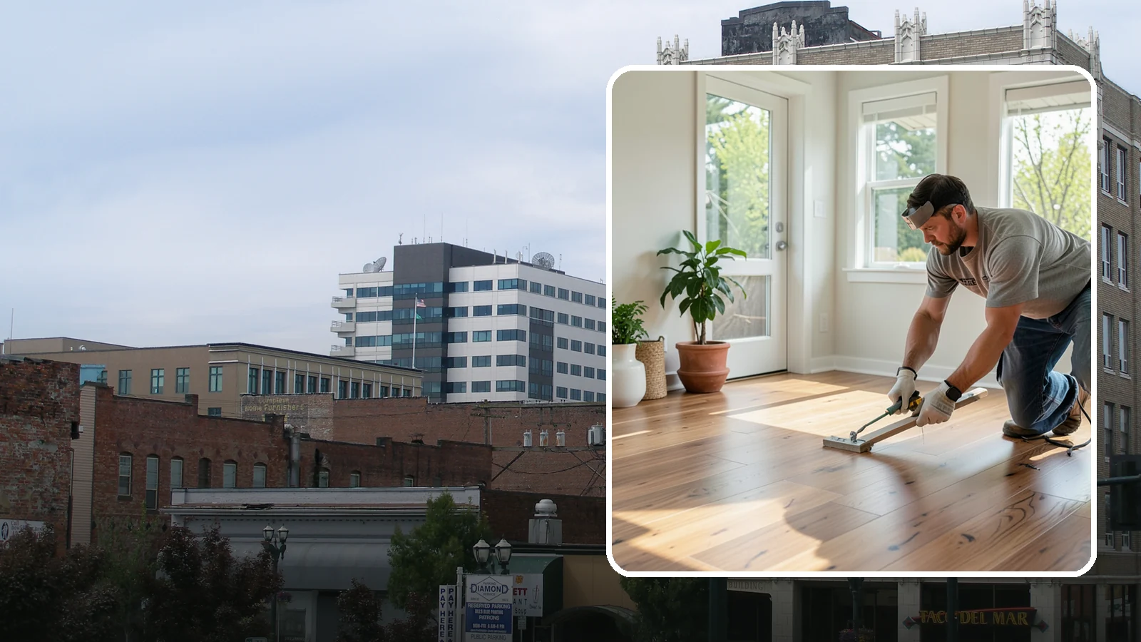 Engineered Hardwood Installation in Everett, Snohomish County, WA - Engineered hardwood installation that delivers real wood beauty with better resistance to Puget Sound moisture swings.