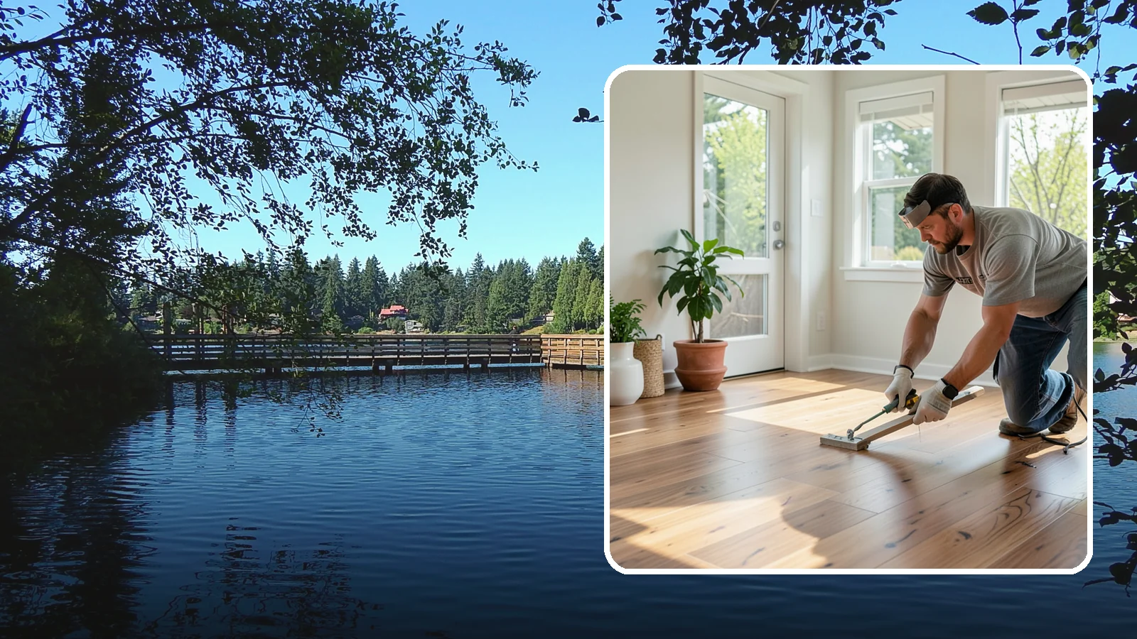 Engineered Hardwood Installation in Federal Way, King County, WA - Engineered hardwood installation that delivers real wood beauty with better resistance to Puget Sound moisture swings.