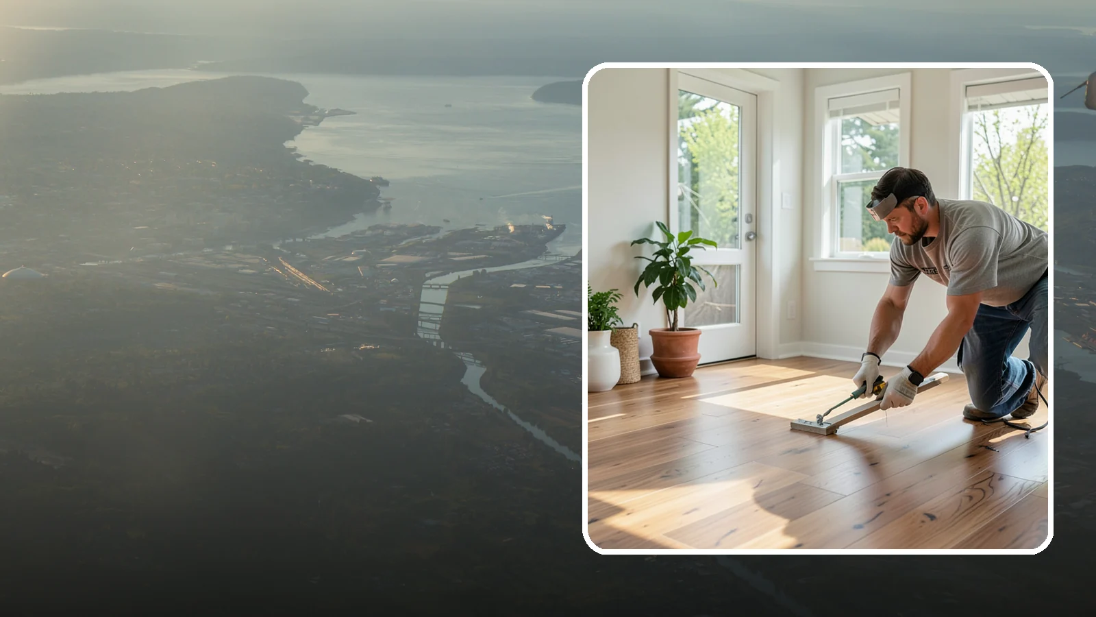 Engineered Hardwood Installation in Fife, Pierce County, WA - Engineered hardwood installation that delivers real wood beauty with better resistance to Puget Sound moisture swings.