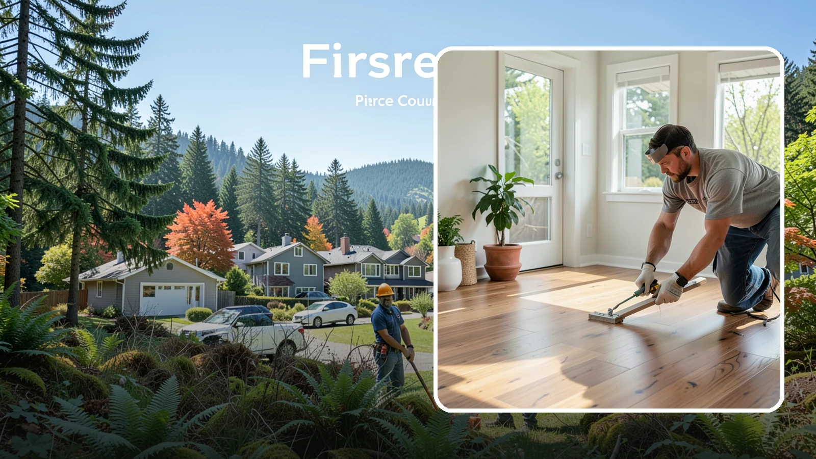 Engineered Hardwood Installation in Fircrest, Pierce County, WA - Engineered hardwood installation that delivers real wood beauty with better resistance to Puget Sound moisture swings.