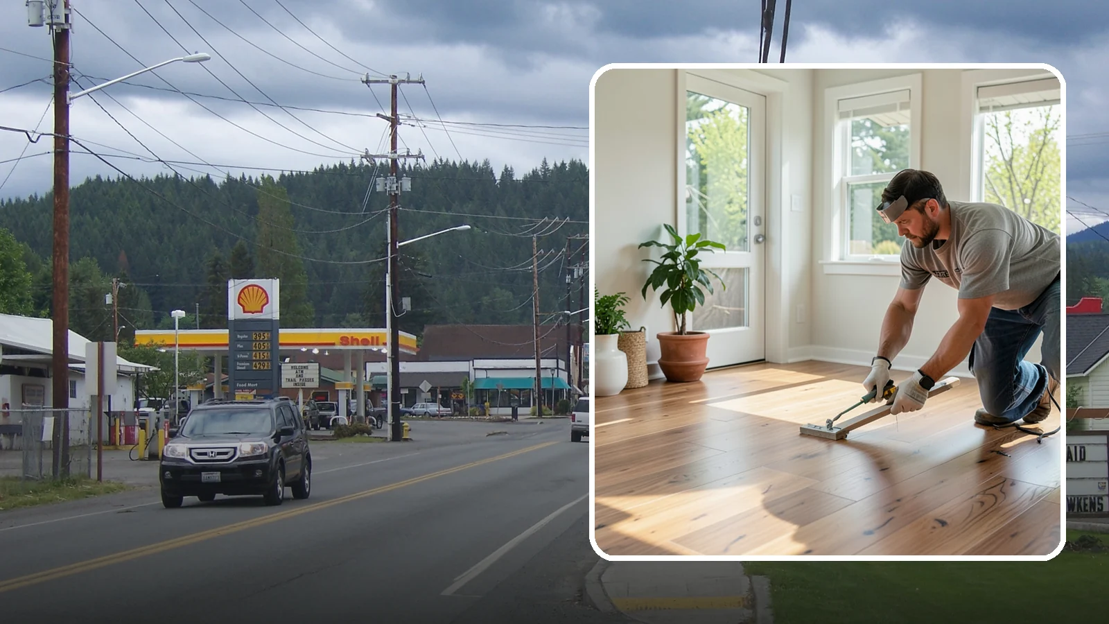 Engineered Hardwood Installation in Granite Falls, Snohomish County, WA - Engineered hardwood installation that delivers real wood beauty with better resistance to Puget Sound moisture swings.