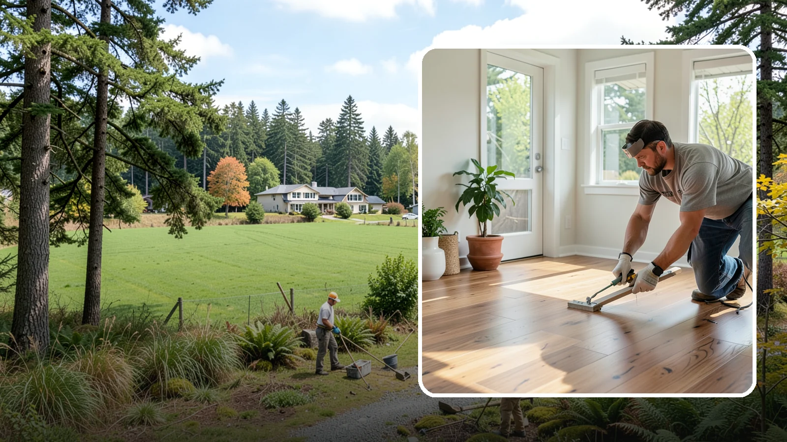 Engineered Hardwood Installation in Lyman, Skagit County, WA - Engineered hardwood installation that delivers real wood beauty with better resistance to Puget Sound moisture swings.