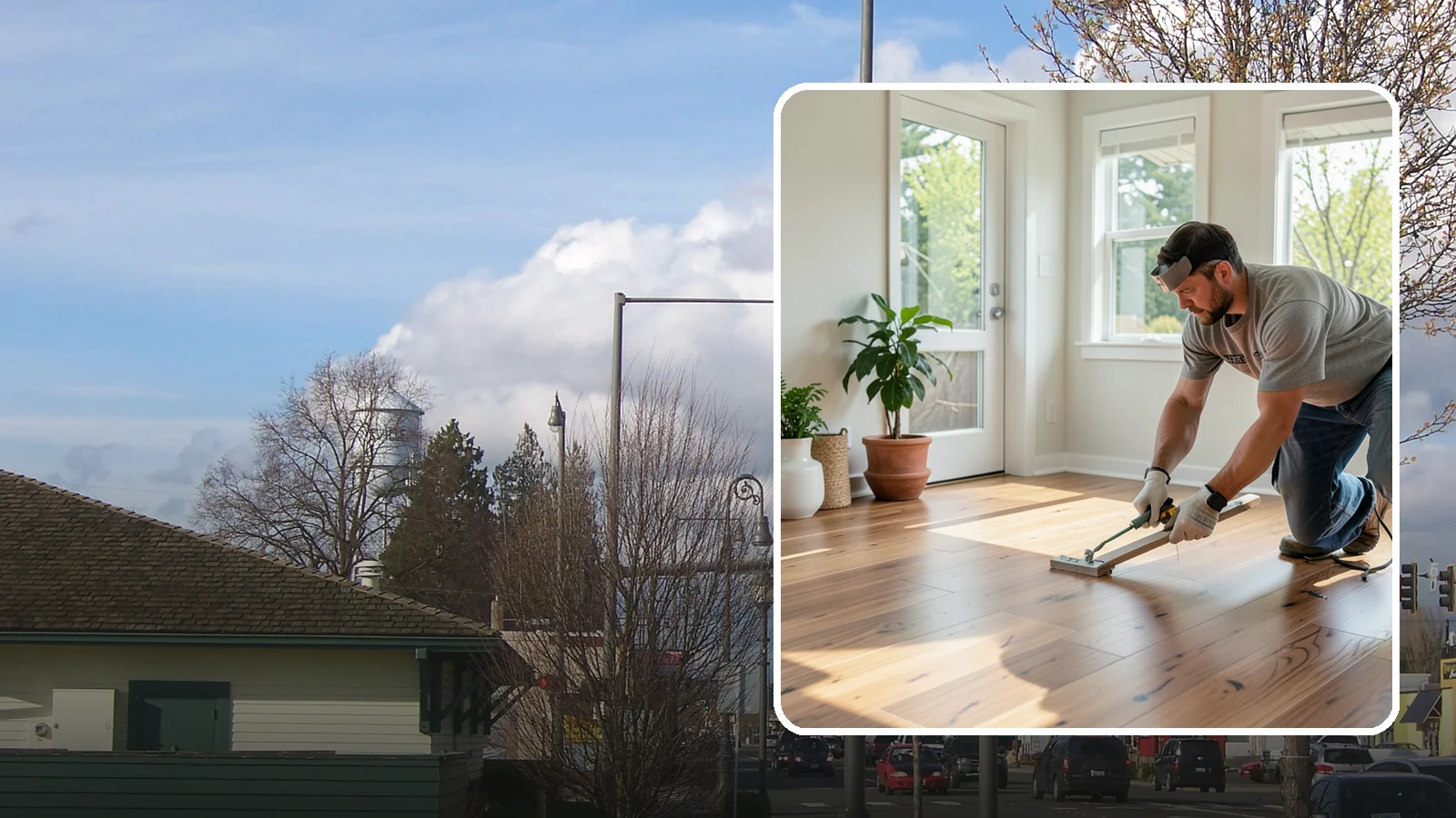 Engineered Hardwood Installation in Marysville, Snohomish County, WA - Engineered hardwood installation that delivers real wood beauty with better resistance to Puget Sound moisture swings.