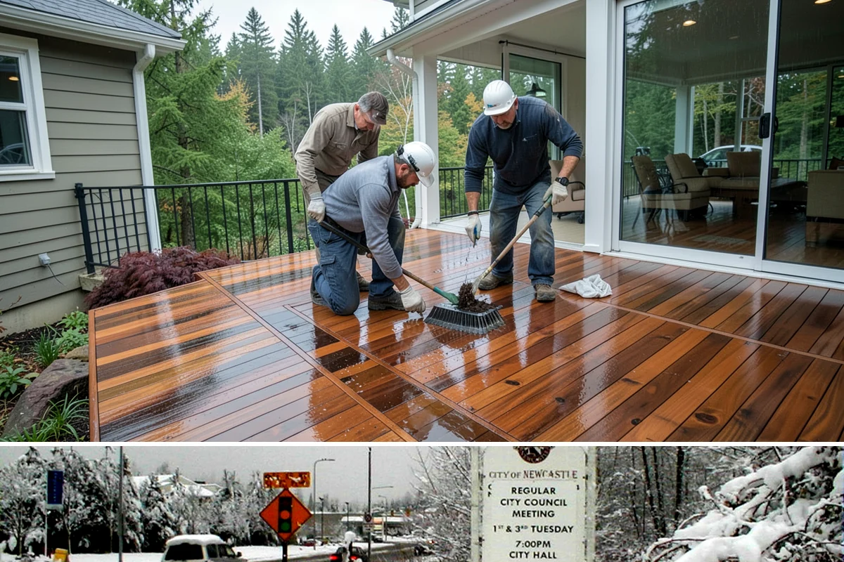 Engineered Hardwood Installation in Newcastle, King County, WA - Engineered floors tolerate year-round installation, though scheduling during drier months simplifies material handling and site...