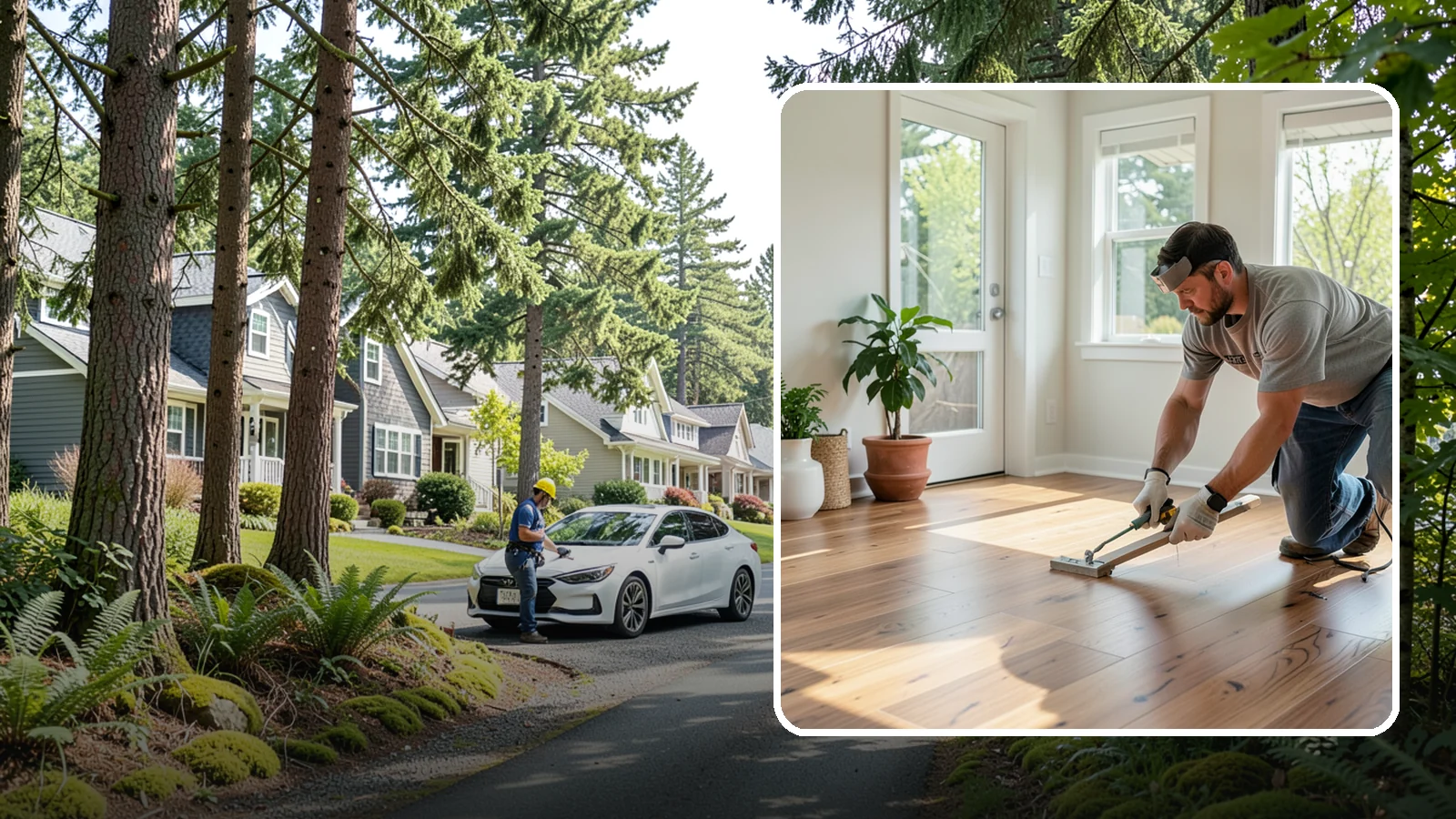 Engineered Hardwood Installation in Normandy Park, King County, WA - Engineered hardwood installation that delivers real wood beauty with better resistance to Puget Sound moisture swings.