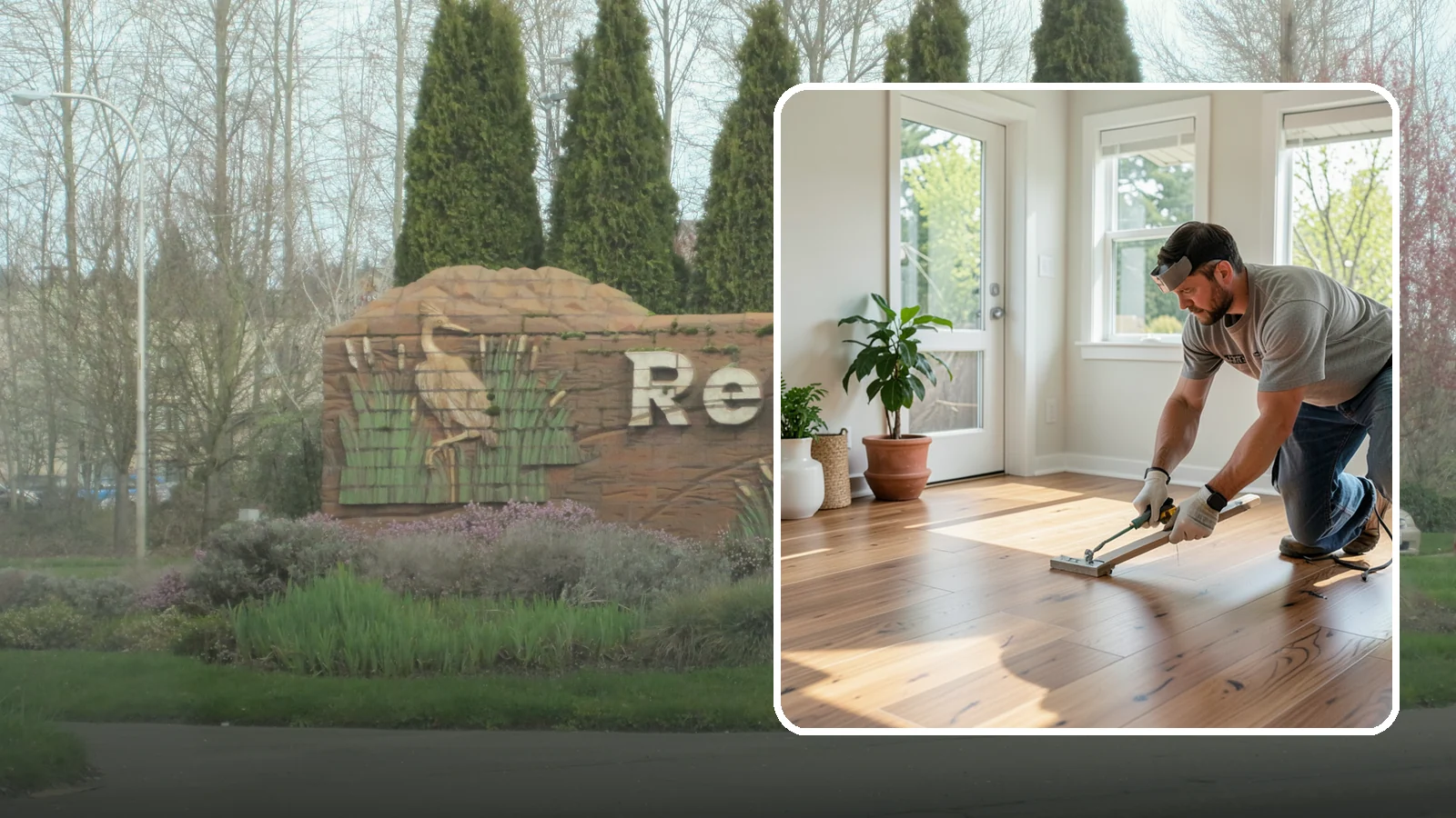 Engineered Hardwood Installation in Renton, King County, WA - Engineered hardwood installation that delivers real wood beauty with better resistance to Puget Sound moisture swings.