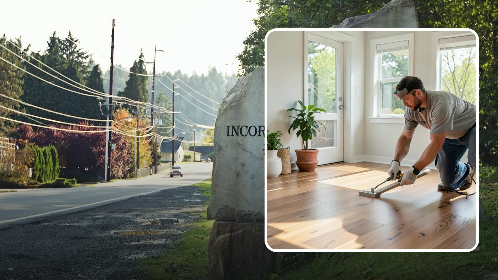 Engineered Hardwood Installation in Wilkeson, Pierce County, WA - Engineered hardwood installation that delivers real wood beauty with better resistance to Puget Sound moisture swings.