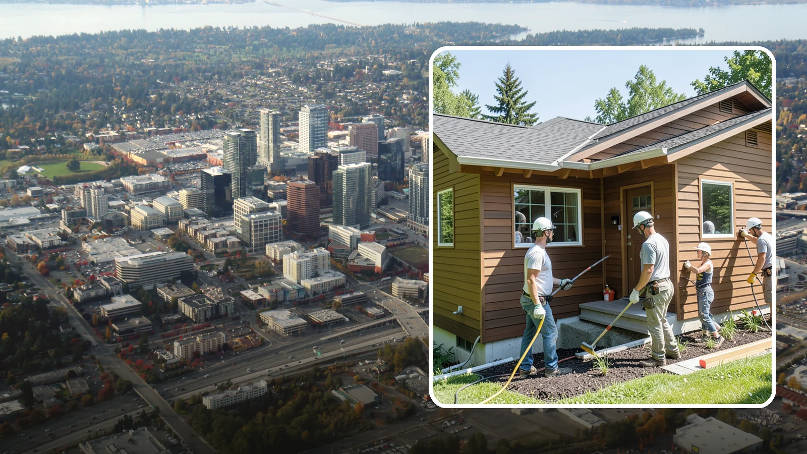 Engineered Wood Siding Installation in Bellevue, King County, WA - We install engineered wood siding that delivers the warmth of real wood with enhanced resistance to Northwest moisture.