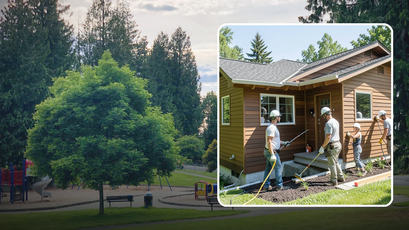 Engineered Wood Siding Installation in Bonney Lake, Pierce County, WA - We install engineered wood siding that delivers the warmth of real wood with enhanced resistance to Northwest moisture.