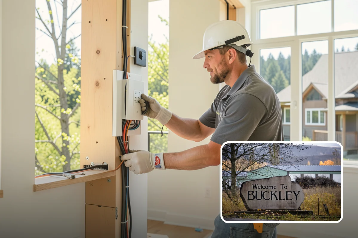 Engineered Wood Siding Installation in Buckley, Pierce County, WA - Real wood grain texture at a lower cost than cedar
