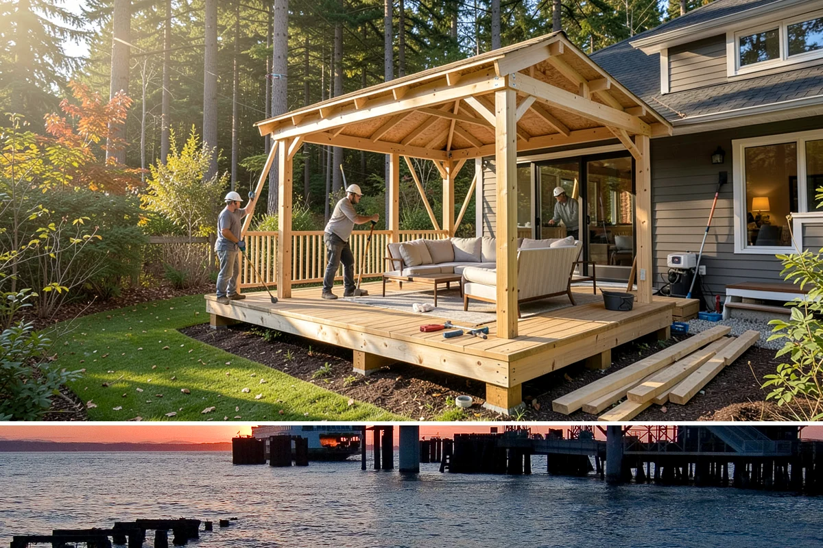 Engineered Wood Siding Installation in Edmonds, Snohomish County, WA - Drier months help field-cut edges seal and paint before rain arrives, though installation continues year-round with care.
