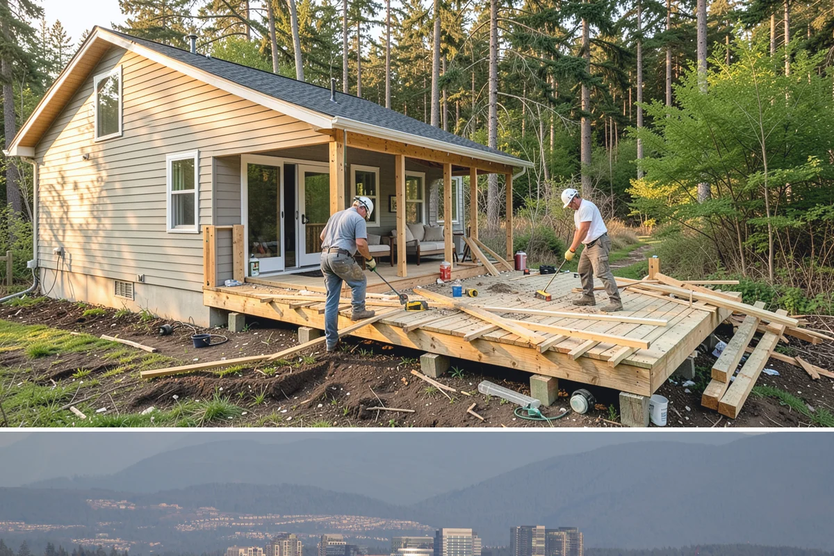 Engineered Wood Siding Installation in Medina, King County, WA - Drier months help field-cut edges seal and paint before rain arrives, though installation continues year-round with care.
