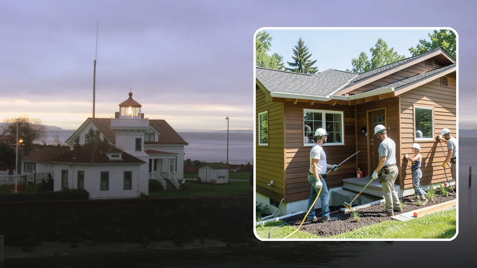 Engineered Wood Siding Installation in Mukilteo, Snohomish County, WA - We install engineered wood siding that delivers the warmth of real wood with enhanced resistance to Northwest moisture.
