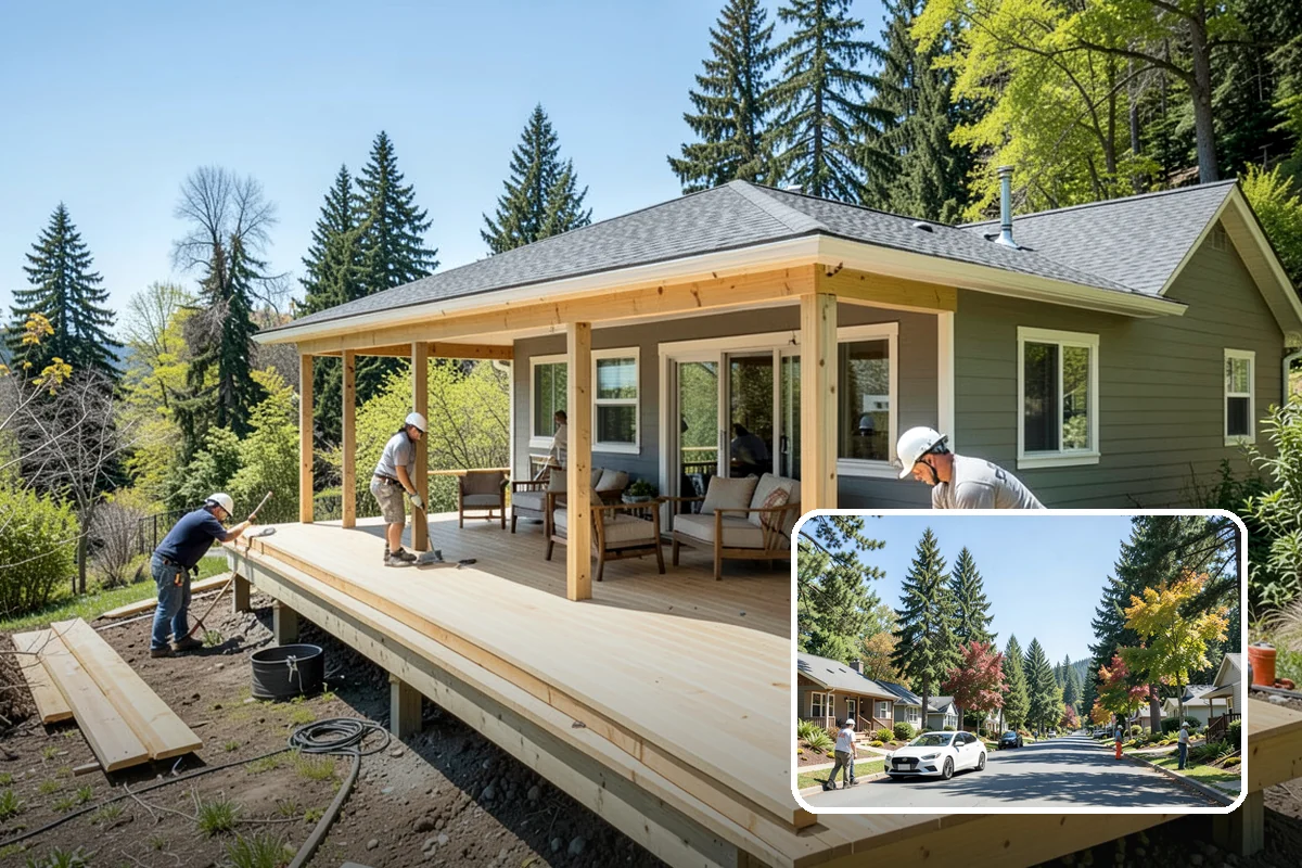 Engineered Wood Siding Installation in Orting, Pierce County, WA - Real wood grain texture at a lower cost than cedar