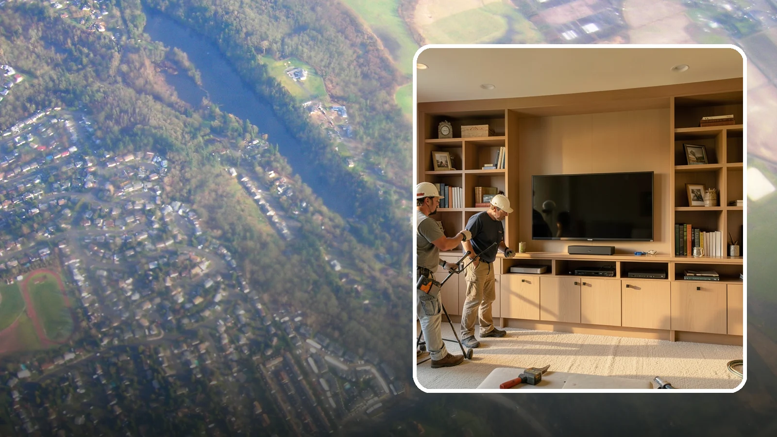 Entertainment Center Construction in Algona, King County, WA - Building a custom entertainment center or media wall tailored to your electronics and style.