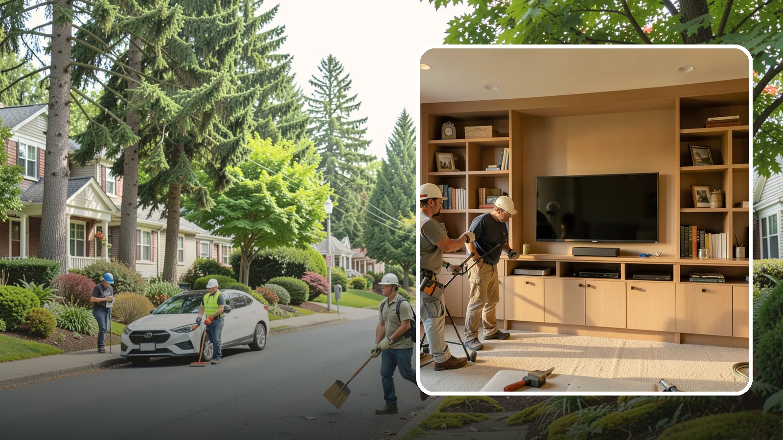 Entertainment Center Construction in Beaux Arts Village, King County, WA - Building a custom entertainment center or media wall tailored to your electronics and style.