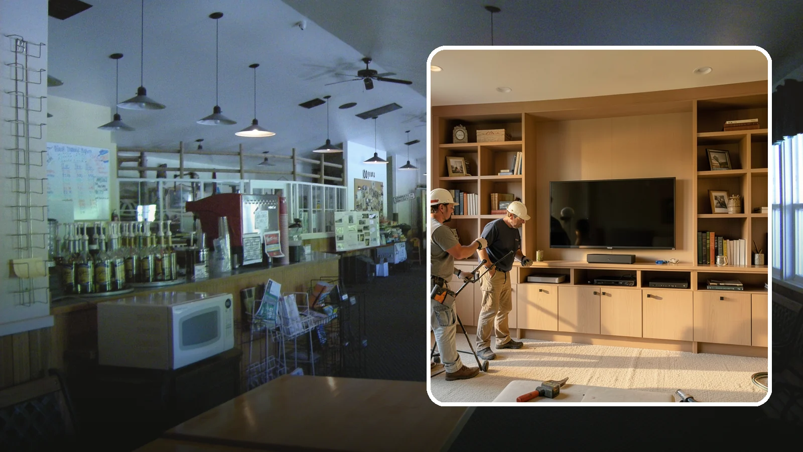 Entertainment Center Construction in Black Diamond, King County, WA - Building a custom entertainment center or media wall tailored to your electronics and style.