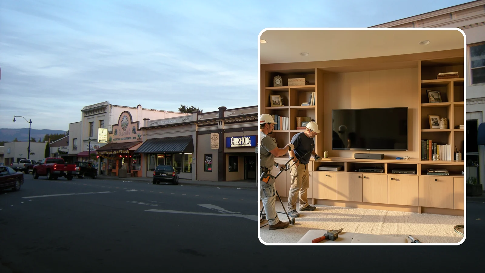 Entertainment Center Construction in Burlington, Skagit County, WA - Building a custom entertainment center or media wall tailored to your electronics and style.