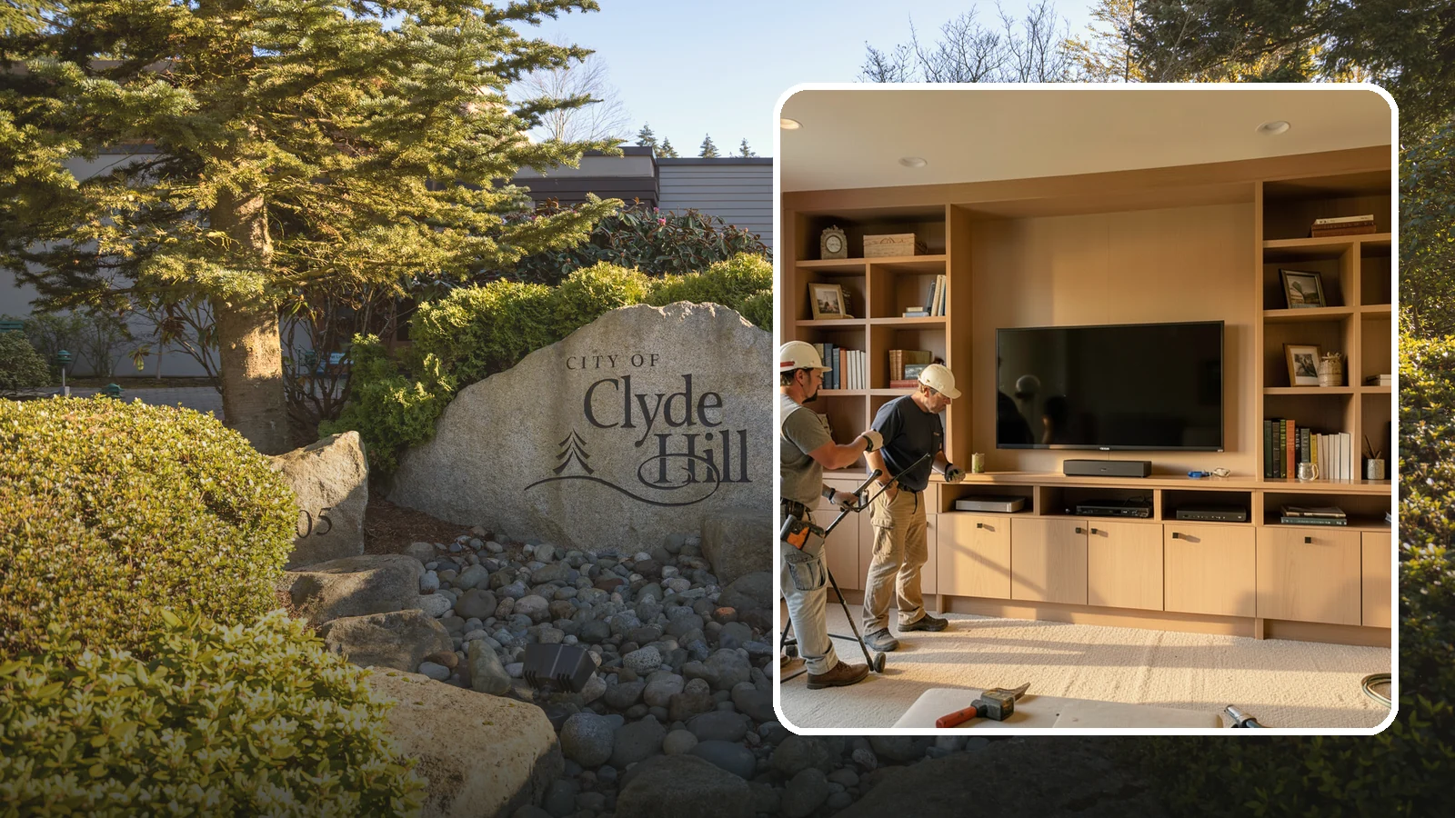 Entertainment Center Construction in Clyde Hill, King County, WA - Building a custom entertainment center or media wall tailored to your electronics and style.