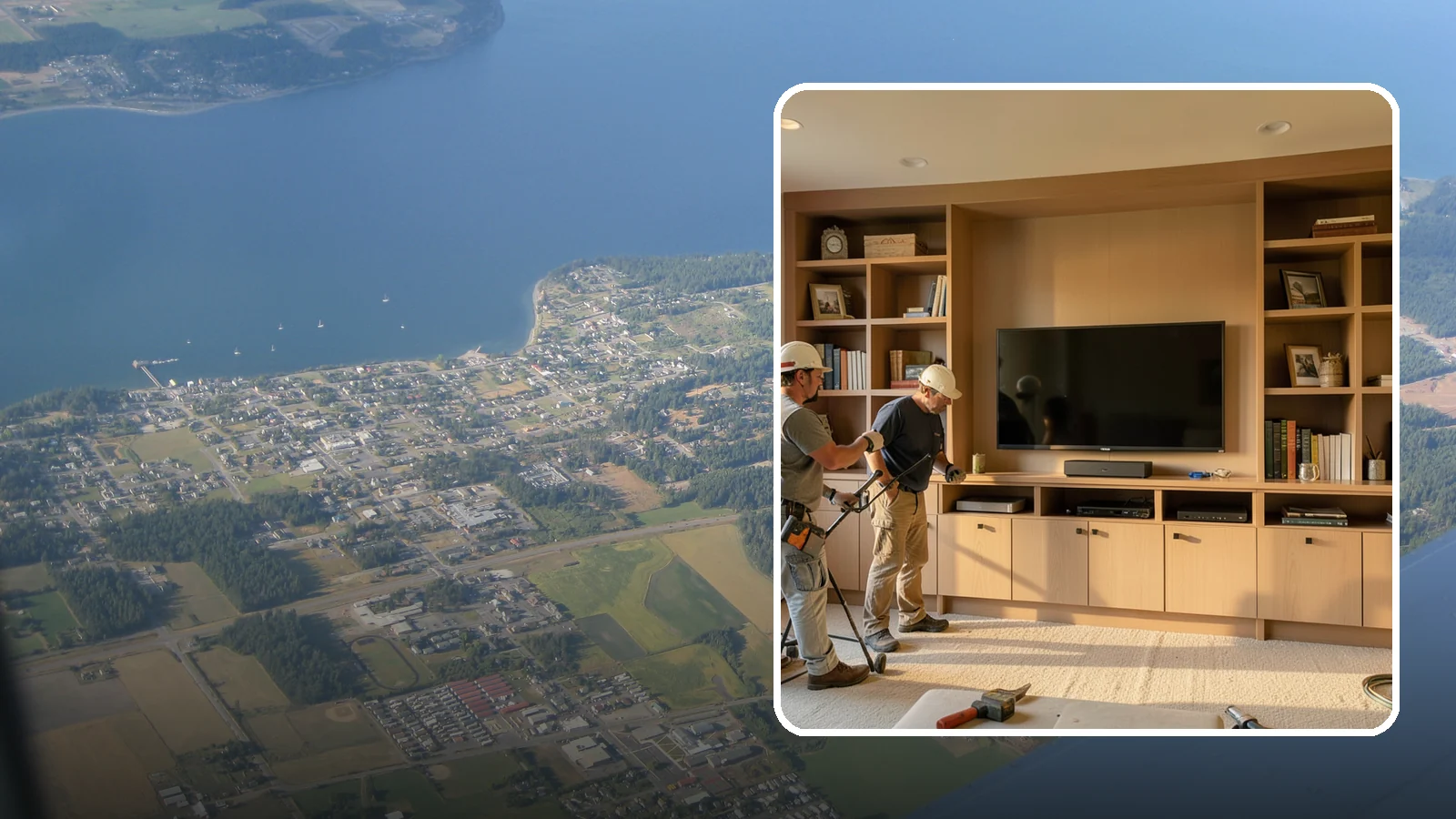 Entertainment Center Construction in Coupeville, Island County, WA - Building a custom entertainment center or media wall tailored to your electronics and style.