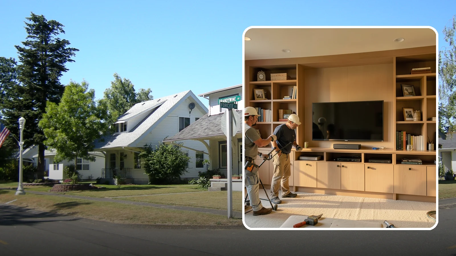 Entertainment Center Construction in DuPont, Pierce County, WA - Building a custom entertainment center or media wall tailored to your electronics and style.