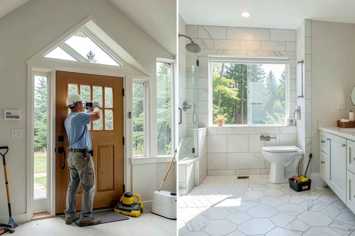 Entertainment Center Construction in DuPont, Pierce County, WA - Plan around equipment and TV size