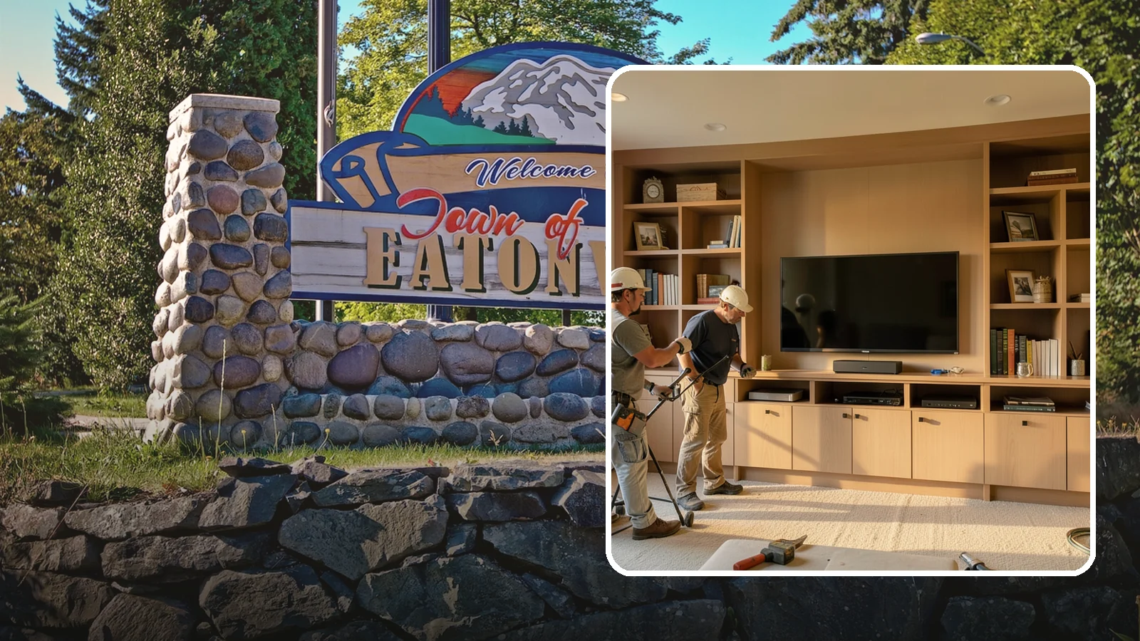 Entertainment Center Construction in Eatonville, Pierce County, WA - Building a custom entertainment center or media wall tailored to your electronics and style.