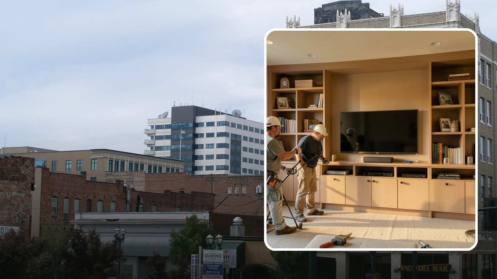 Entertainment Center Construction in Everett, Snohomish County, WA - Building a custom entertainment center or media wall tailored to your electronics and style.