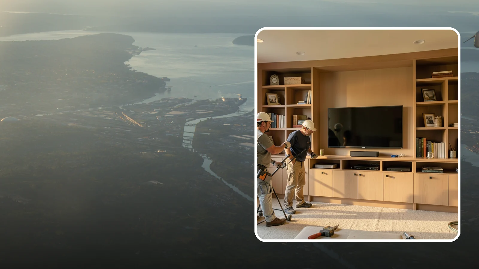 Entertainment Center Construction in Fife, Pierce County, WA - Building a custom entertainment center or media wall tailored to your electronics and style.