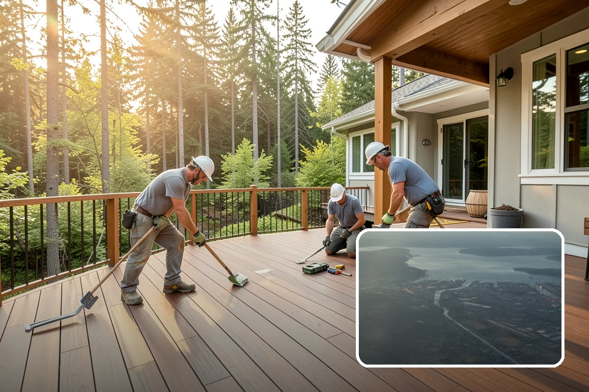 Entertainment Center Construction in Fife, Pierce County, WA - Organizes electronics and cabling