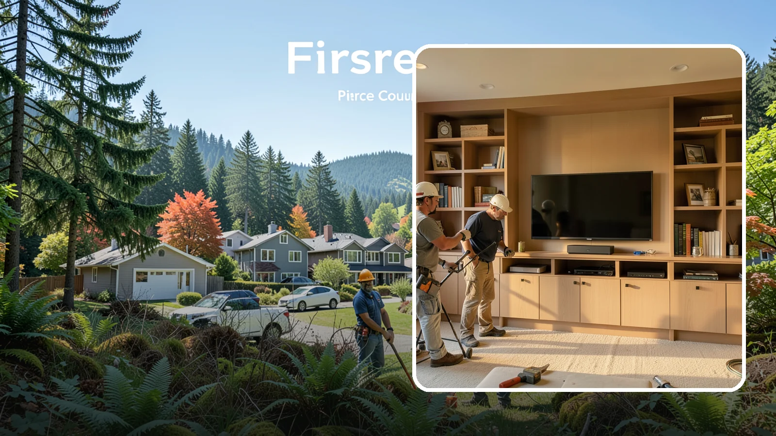 Entertainment Center Construction in Fircrest, Pierce County, WA - Building a custom entertainment center or media wall tailored to your electronics and style.